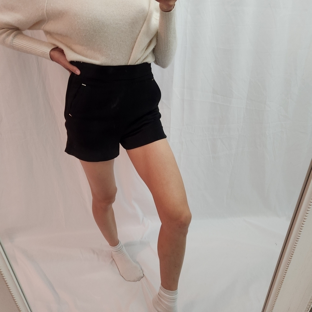 Black Women's Shorts High Waisted Pockets Fashion - Picture 2 of 10